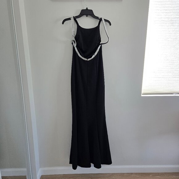 Lulus Exceptional Radiancy Maxi Dress Small $99 Rhinestone Black New With Tags - Picture 8 of 17